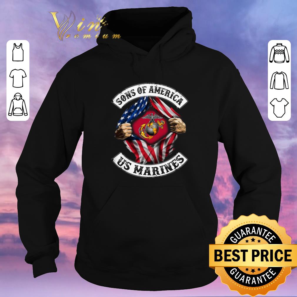 Nice American flag Sons of America US Marines inside shirt 4 - Nice American flag Sons of America US Marines inside shirt