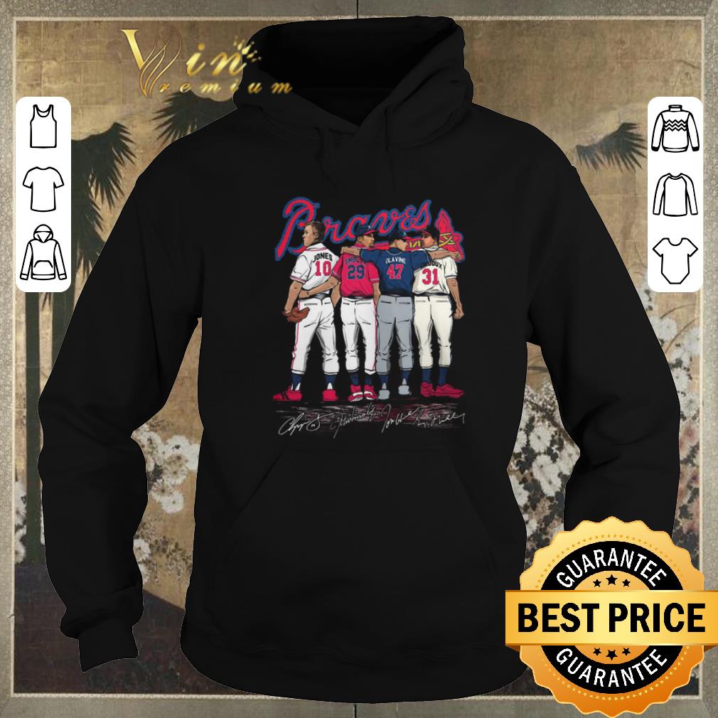 Nice Atlanta Braves Chipper Jones Smoltz Glavine Maddux all signature shirt sweater Nice Atlanta Braves Chipper Jones Smoltz Glavine Maddux all signature shirt sweater 4 - Nice Atlanta Braves Chipper Jones Smoltz Glavine Maddux all signature shirt sweater