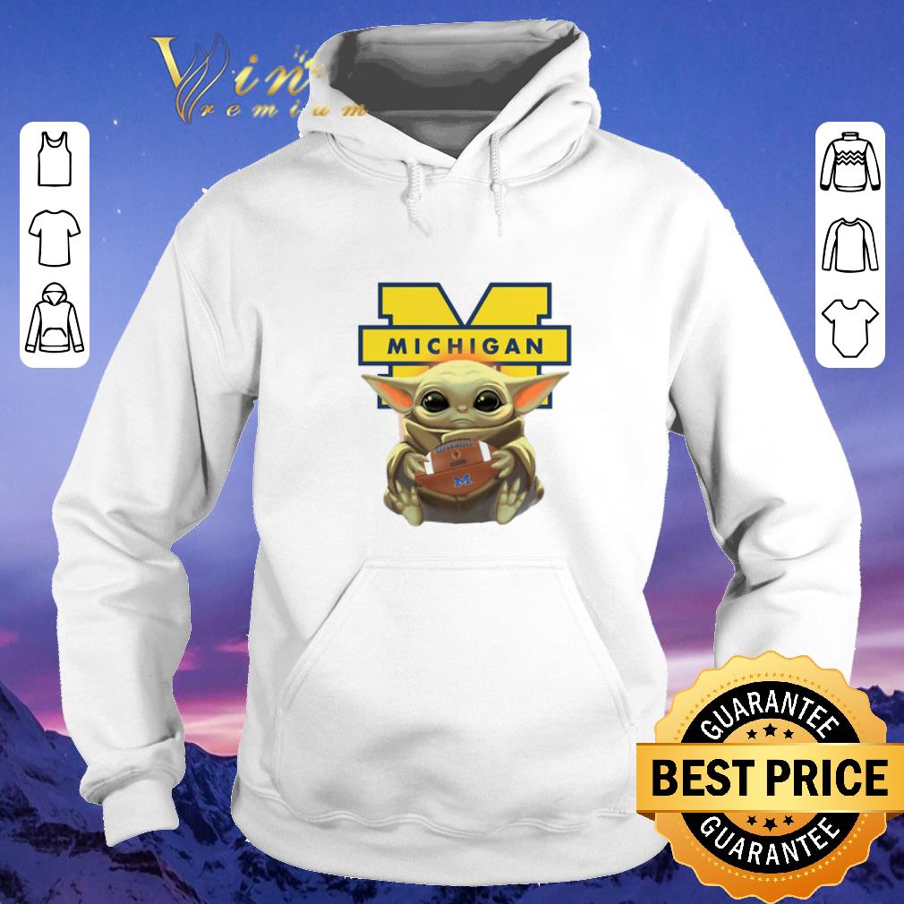 Nice Baby Yoda hug Michigan Wolverine Star Wars Mandalorian shirt sweater 4 - Nice Baby Yoda hug Michigan Wolverine Star Wars Mandalorian shirt sweater
