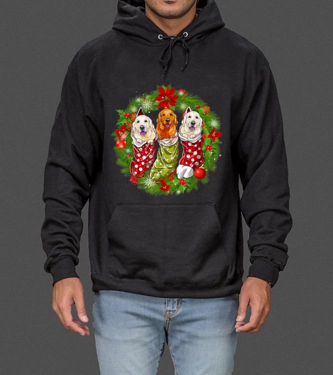 Nice Christmas Tiny Golden Retriever be front Round Pine Wreath sweater 4 - Nice Christmas Tiny Golden Retriever be front Round Pine Wreath sweater