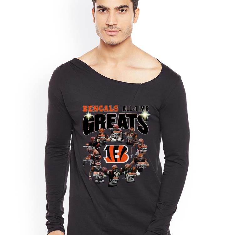 Nice Cincinnati Bengals all time great players signatures shirt 4 2 - Nice Cincinnati Bengals all time great players signatures shirt