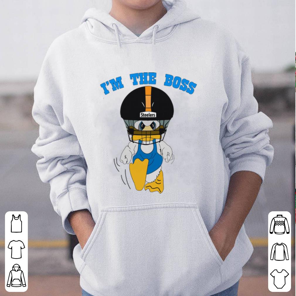 Nice Donald Duck Hodges I m The Boss Pittsburgh Steelers shirt 4 - Nice Donald Duck Hodges I’m The Boss Pittsburgh Steelers shirt