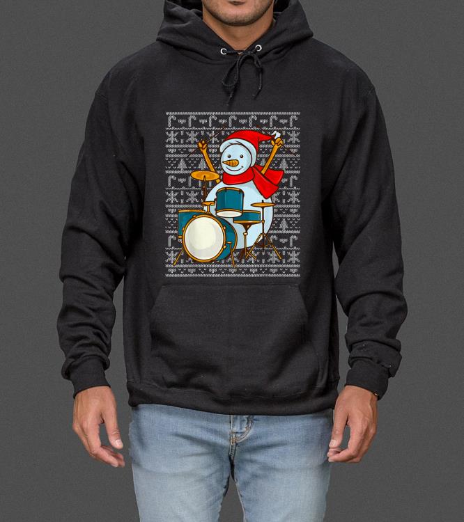 Nice Drummer Snowman Drums Percussionist Ugly Christmas Drumming sweater 4 - Nice Drummer Snowman Drums Percussionist Ugly Christmas Drumming sweater