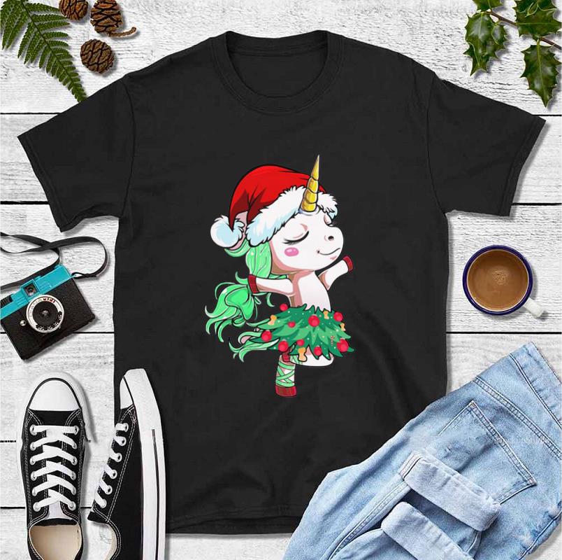 Nice Santa Unicorn Christmas Tree Dance shirt 4 - Nice Santa Unicorn Christmas Tree Dance shirt