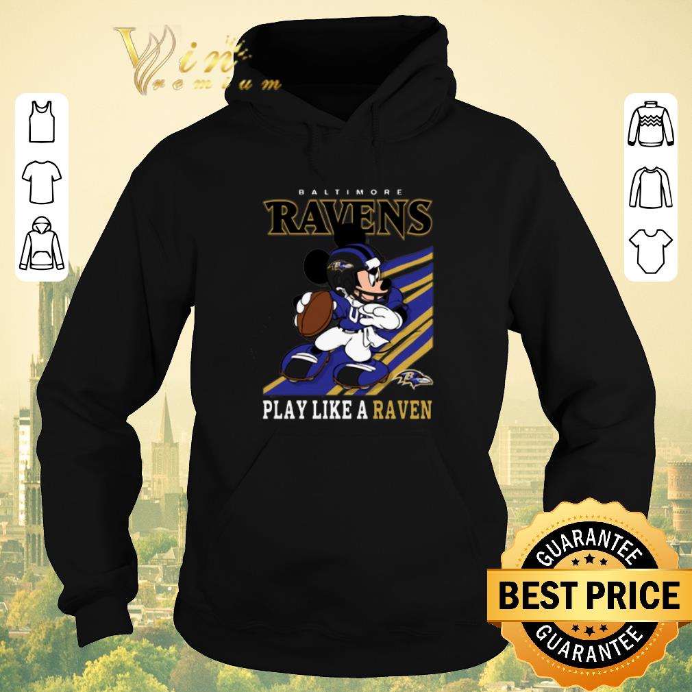 Nice mickey mouse baltimore ravens play like a raven shirt sweater 4 - Nice mickey mouse baltimore ravens play like a raven shirt sweater