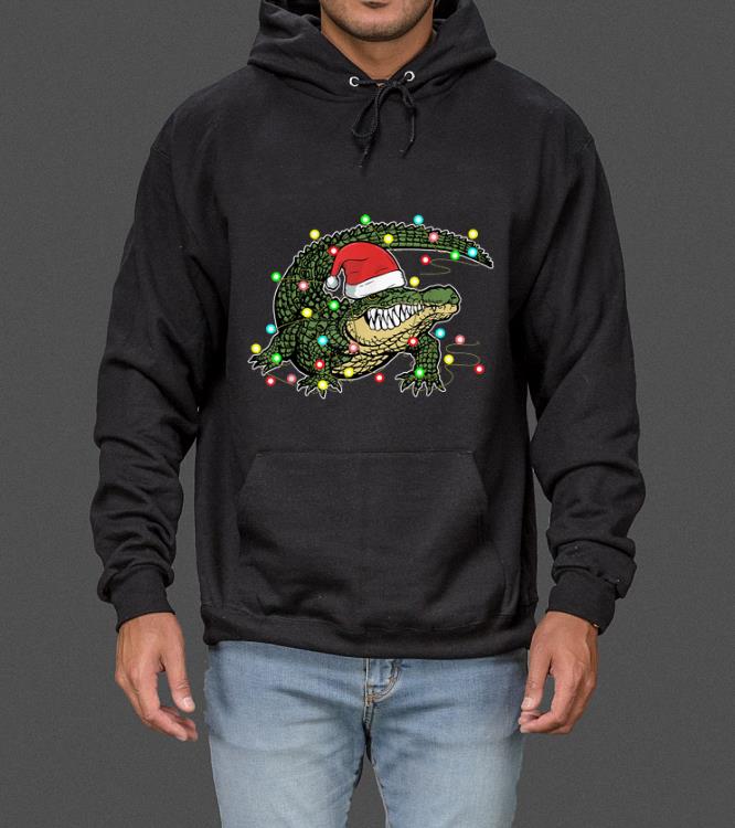 Official Christmas Lights Alligator Lover Funny Crocodile Xmas Gift sweater 4 - Official Christmas Lights Alligator Lover Funny Crocodile Xmas Gift sweater