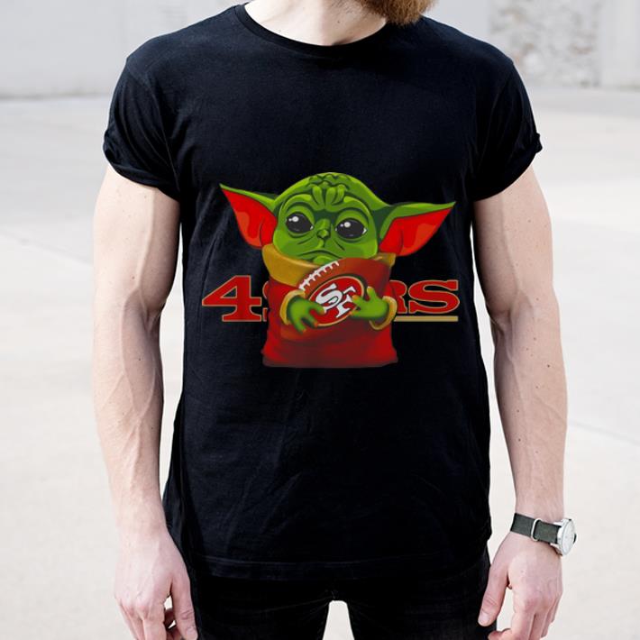 Official Football Star Wars Baby Yoda Hug San Francisco 49ers shirt 4 - Official Football Star Wars Baby Yoda Hug San Francisco 49ers shirt