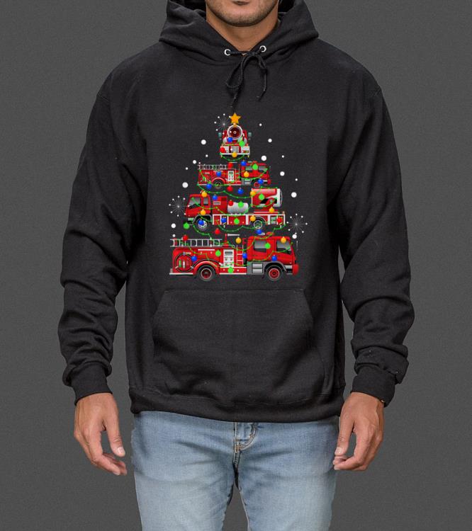 Official Funny Christmas Decor Firefighter Truck Christmas Tree Gifts sweater 4 - Official Funny Christmas Decor Firefighter Truck Christmas Tree Gifts sweater