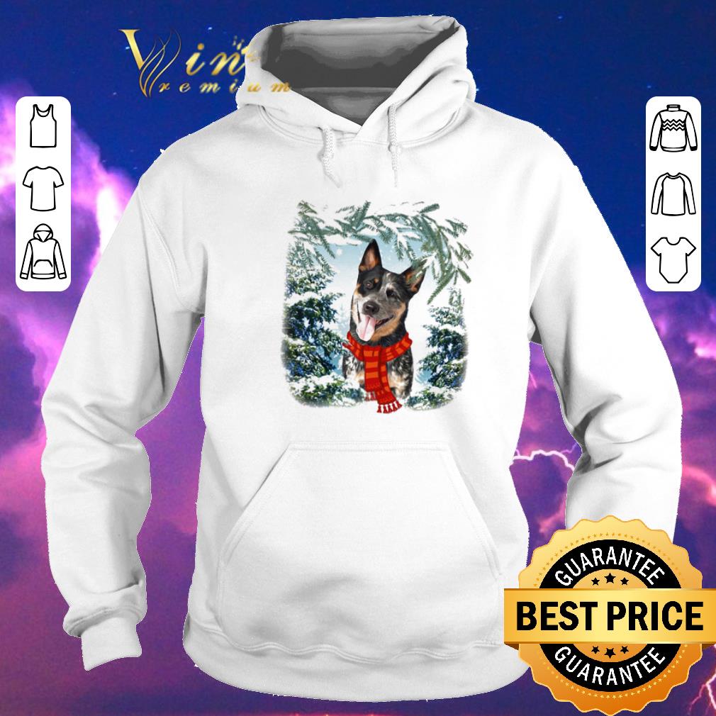 Official Heeler Australian Cattle in snow forest Christmas shirt sweater 4 - Official Heeler Australian Cattle in snow forest Christmas shirt sweater