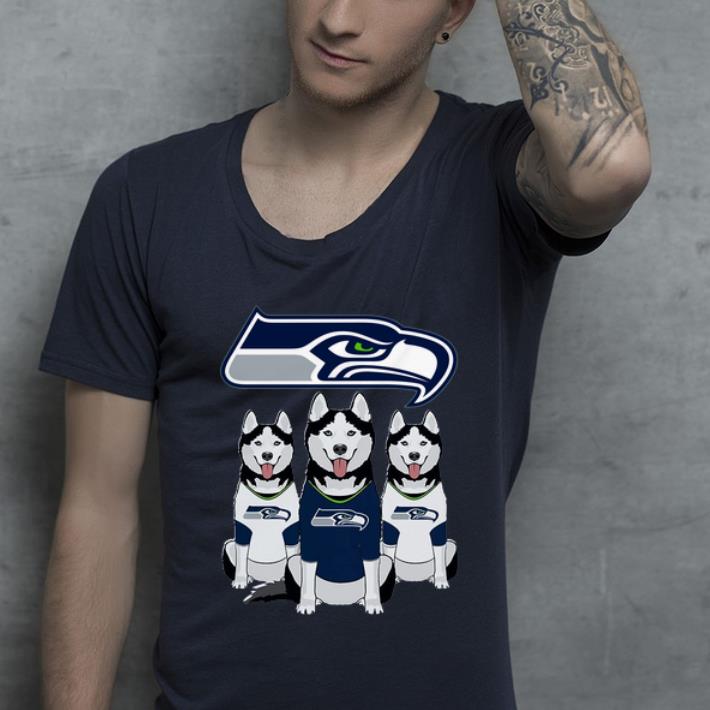 Official Husky Seattle Seahawks And Dog Lovers shirt 4 - Official Husky Seattle Seahawks And Dog Lovers shirt