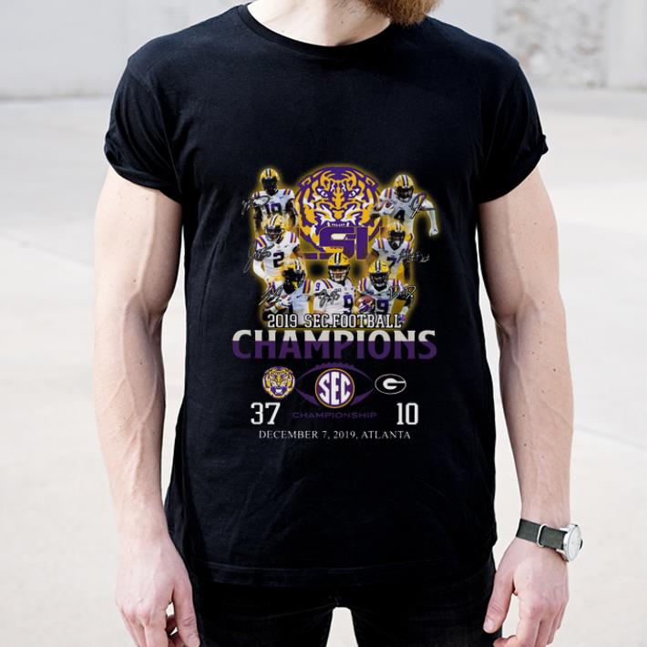 Official LSU Tigers 2019 SEC Football Champions signature shirt 4 - Official LSU Tigers 2019 SEC Football Champions signature shirt
