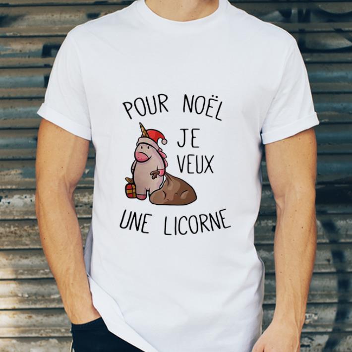 Official Santa Unicorn Pour Noël Je Veux Une Licorne shirt 4 - Official Santa Unicorn Pour Noël Je Veux Une Licorne shirt