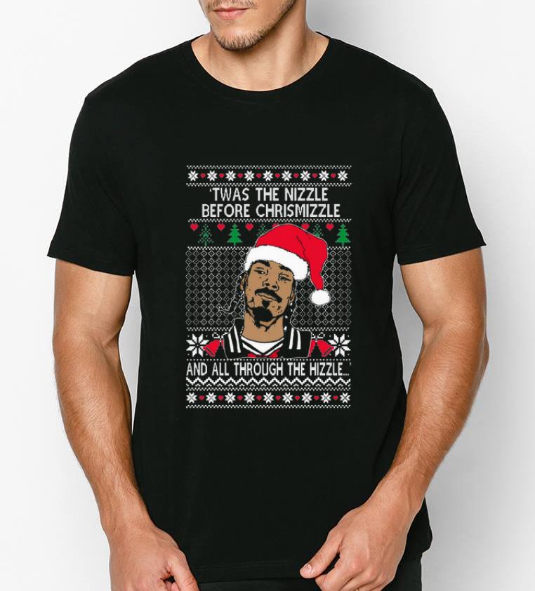 Official Snoop Dogg Twas The Nizzle Before Christmizzle And All Through The Hizzle Ugly Christmas shirt 4 - Official Snoop Dogg Twas The Nizzle Before Christmizzle And All Through The Hizzle Ugly Christmas shirt