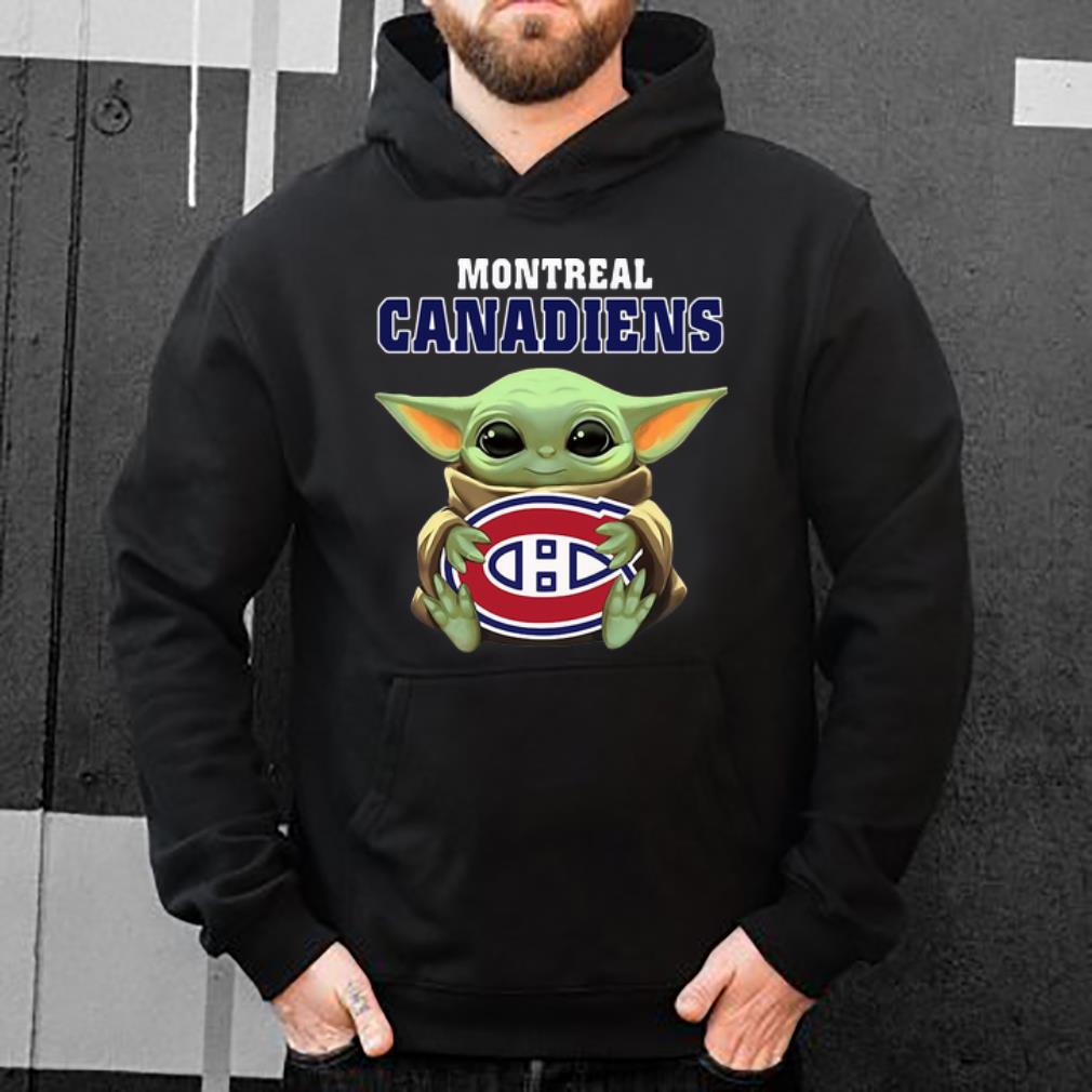 Official Star Wars Baby Yoda Hug NHL Montreal Canadiens shirt 4 - Official Star Wars Baby Yoda Hug NHL Montreal Canadiens shirt