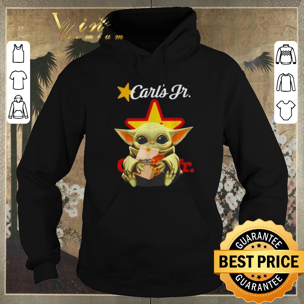 Official Star Wars Baby Yoda hug Carl s Jr Mandalorian shirt sweater 4 - Official Star Wars Baby Yoda hug Carl's Jr Mandalorian shirt sweater