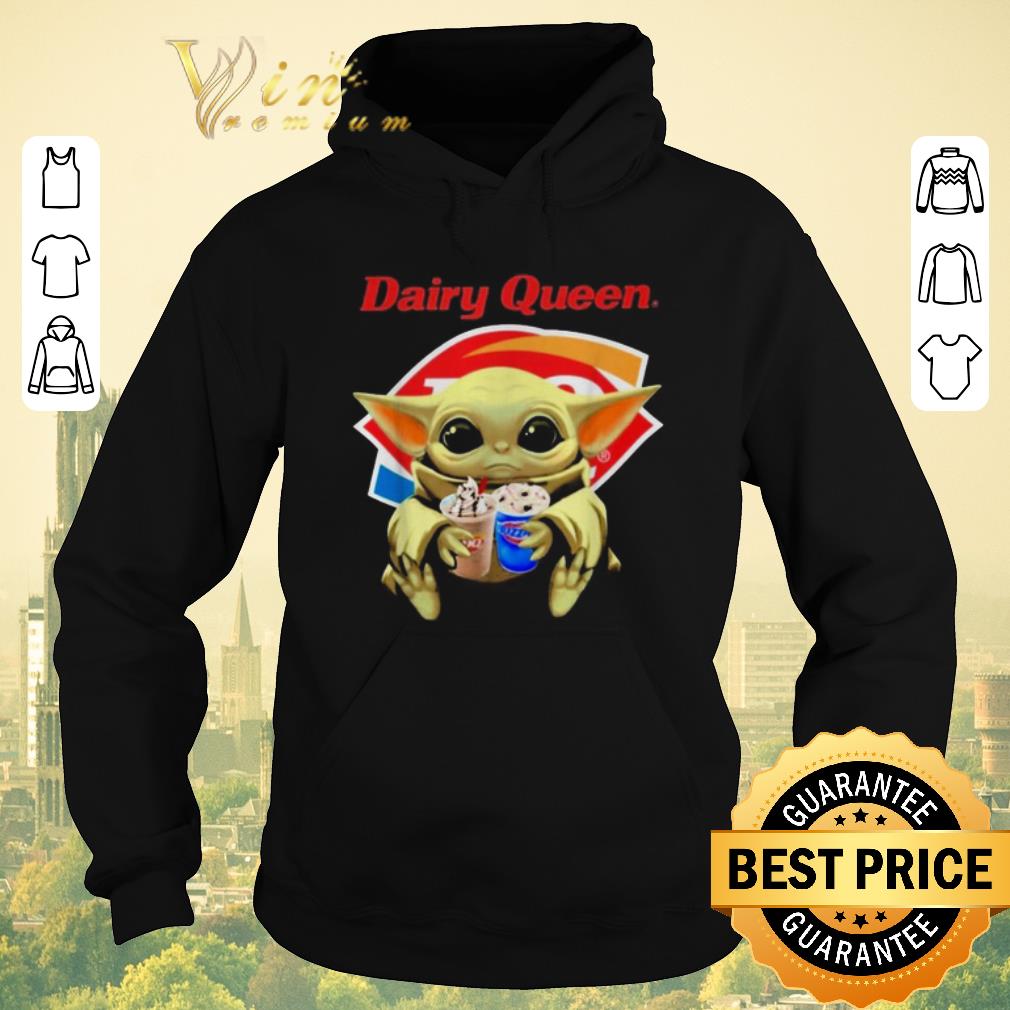 Official Star Wars Baby Yoda hug Dairy Queen Mandalorian shirt sweater 4 - Official Star Wars Baby Yoda hug Dairy Queen Mandalorian shirt sweater