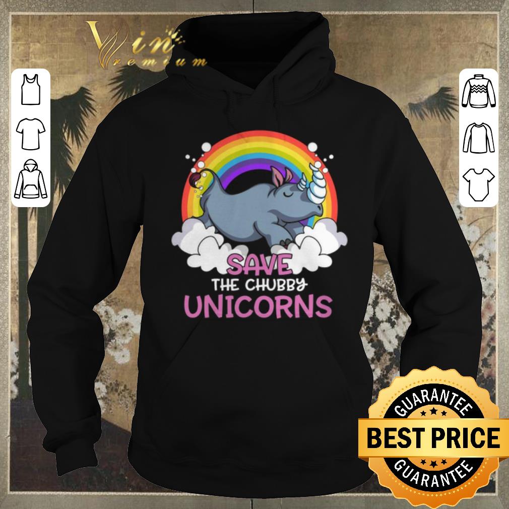 Official rhino save the chubby unicorns rainbow shirt sweater 4 - Official rhino save the chubby unicorns rainbow shirt sweater