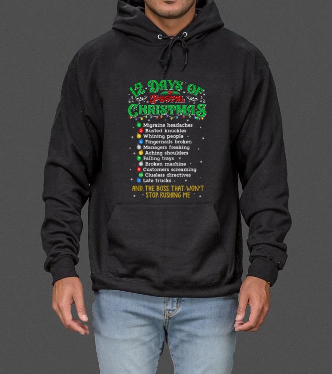 Original 12 Days OF Of Postel Christmas Postel worker Xmas Gift sweater 4 - Original 12 Days OF Of Postel Christmas Postel worker Xmas Gift sweater