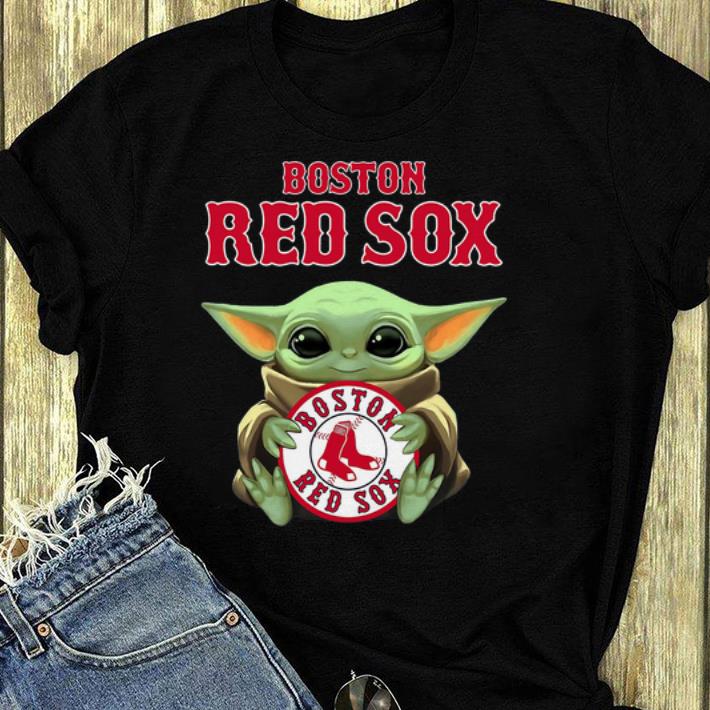 Original Baby Yoda hug Boston Red Sox shirt 4 - Original Baby Yoda hug Boston Red Sox shirt