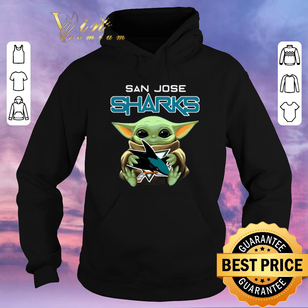 Original Baby Yoda hug San Jose Sharks Star Wars Mandalorian shirt sweater 4 - Original Baby Yoda hug San Jose Sharks Star Wars Mandalorian shirt sweater
