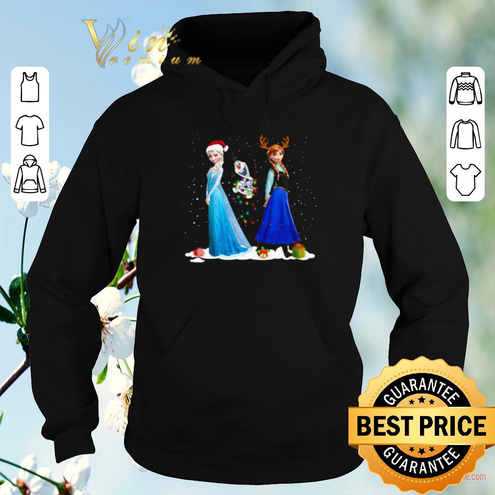 Original Christmas lights Frozen Elsa Olaf and Anna santa hat reindeer shirt 4 - Original Christmas lights Frozen Elsa Olaf and Anna santa hat reindeer shirt