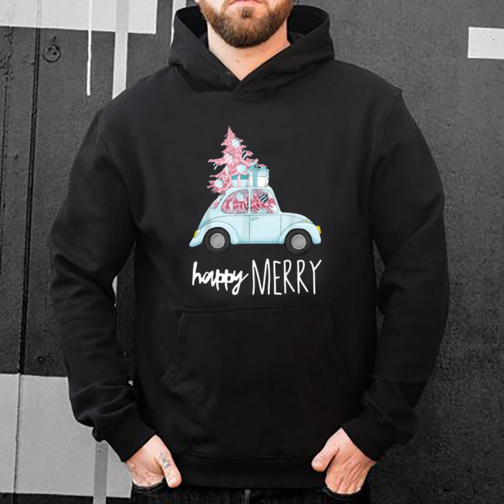 Original Happy Merry Vintage Car Christmas Holiday Pink Xmas Tree shirt 4 - Original Happy Merry Vintage Car Christmas Holiday Pink Xmas Tree shirt