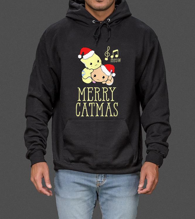Original Merry Catmas Cute Kitten With Santa Hat Christmas Xmas Gift sweater 4 - Original Merry Catmas Cute Kitten With Santa Hat Christmas Xmas Gift sweater