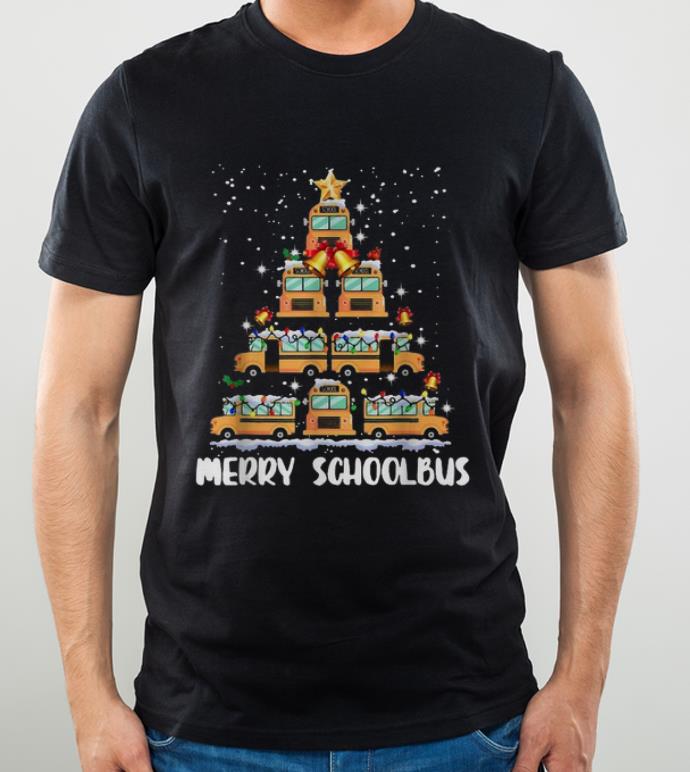 Original Merry Schoolbus Christmas tree school bus driver shirt 4 - Original Merry Schoolbus Christmas tree school bus driver shirt