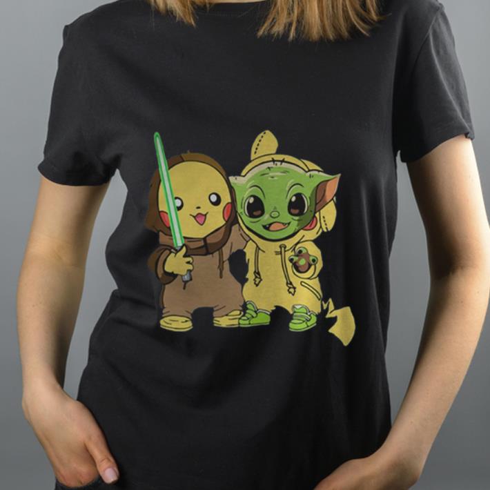 Original Pokemon Pikachu And Baby Yoda shirt 4 - Original Pokemon Pikachu And Baby Yoda shirt