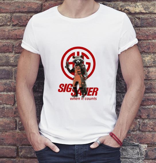 Original Rocket Raccoon Marvel Sig Sauer When It Counts shirt 4 - Original Rocket Raccoon Marvel Sig Sauer When It Counts shirt