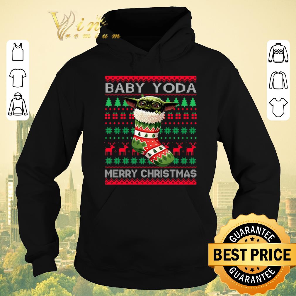 Original Socks Baby Yoda Merry Christmas Ugly shirt sweater 4 - Original Socks Baby Yoda Merry Christmas Ugly shirt sweater