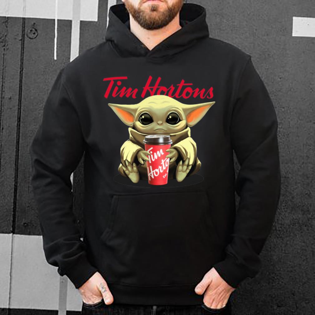 Original Star Wars Baby Yoda Hug Tim Hortons shirt 4 - Original Star Wars Baby Yoda Hug Tim Hortons shirt