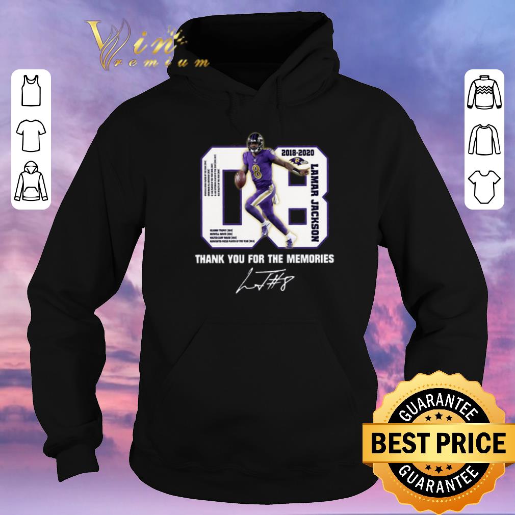 Original Thank you for the memories 08 Lamar Jackson Baltimore Ravens shirt 4 - Original Thank you for the memories 08 Lamar Jackson Baltimore Ravens shirt