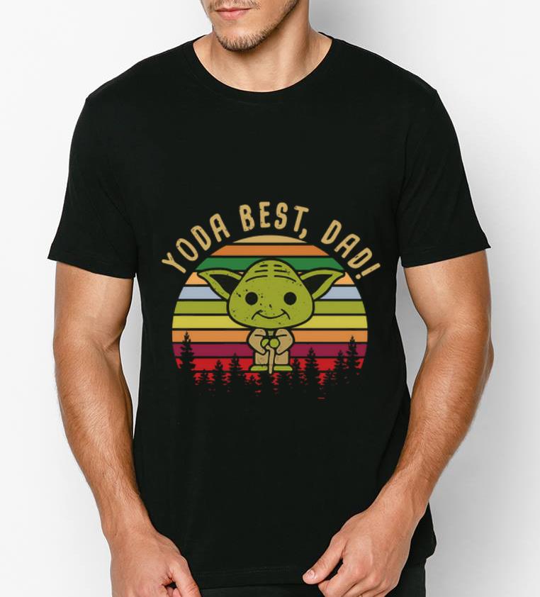 Premium Baby Yoda best dad vintage sunset shirt 4 - Premium Baby Yoda best dad vintage sunset shirt