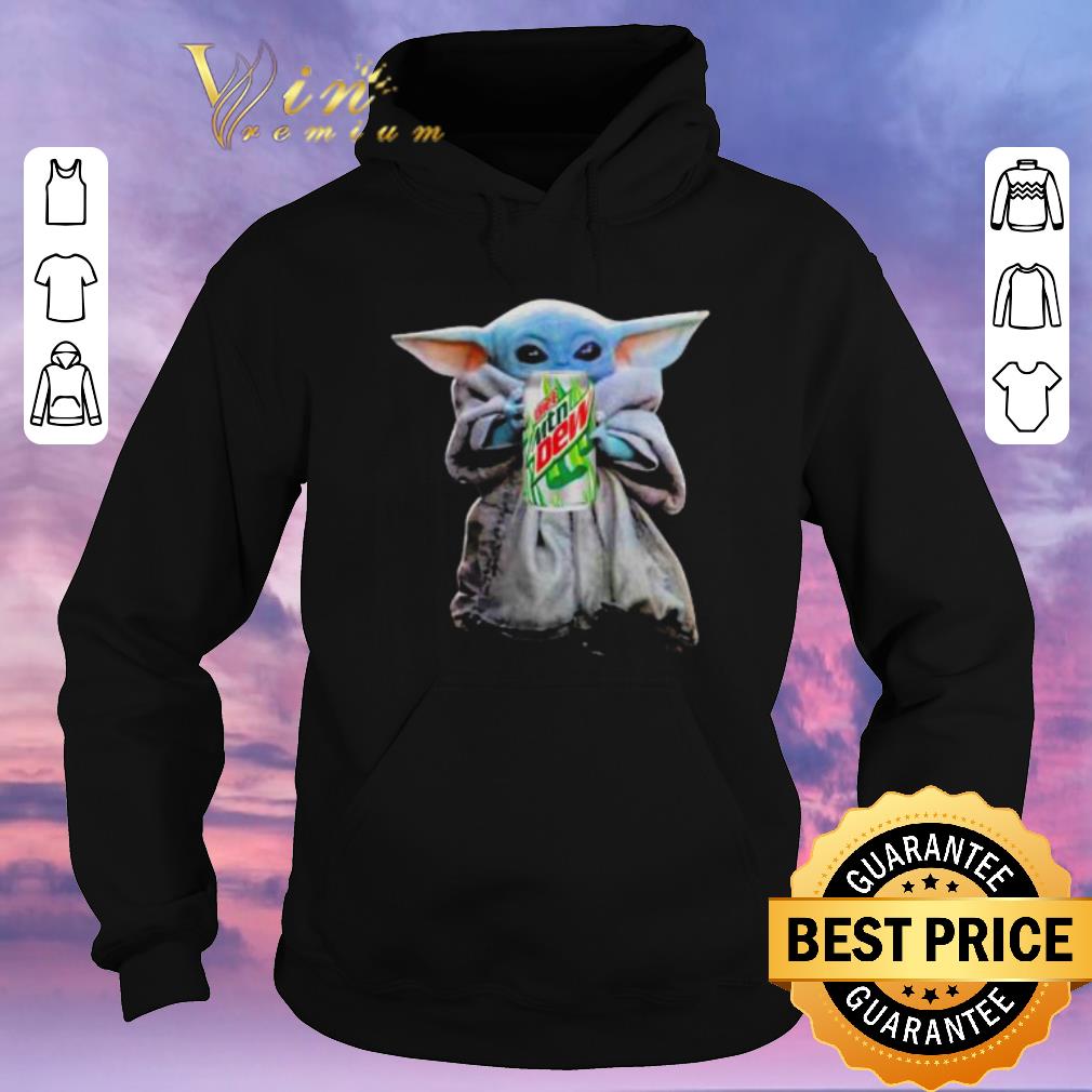 Premium Baby Yoda hug Mountain Dew Star Wars Mandalorian shirt sweater 4 - Premium Baby Yoda hug Mountain Dew Star Wars Mandalorian shirt sweater