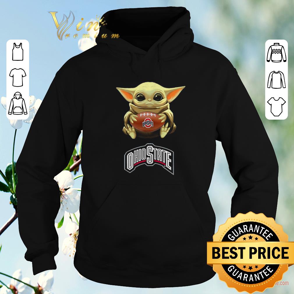 Premium Baby Yoda hug Ohio State Buckeyes Star Wars Mandalorian shirt sweater 4 - Premium Baby Yoda hug Ohio State Buckeyes Star Wars Mandalorian shirt sweater