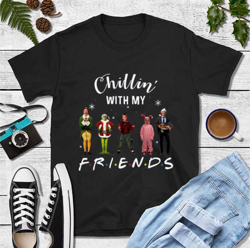 Premium Chillin with my Friends Grinch Elf Home Alone Characters Christmas shirt 4 - Premium Chillin’ with my Friends Grinch Elf Home Alone Characters Christmas shirt