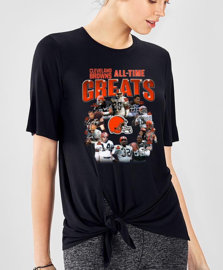 Premium Cleveland Brown All time greats signature shirt 4 - Premium Cleveland Brown All-time greats signature shirt