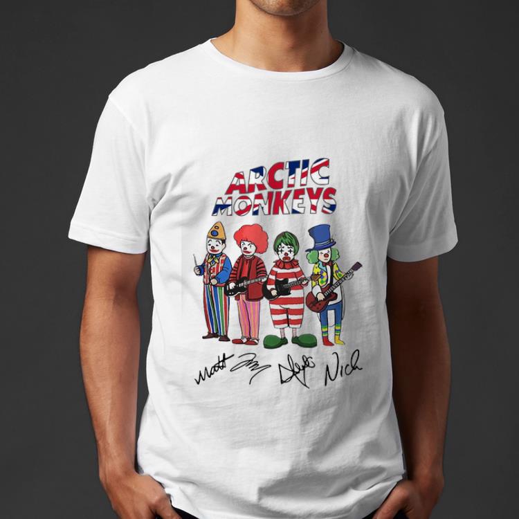 Premium Clown Arctic Monkeys Signatures shirt 4 - Premium Clown Arctic Monkeys Signatures shirt