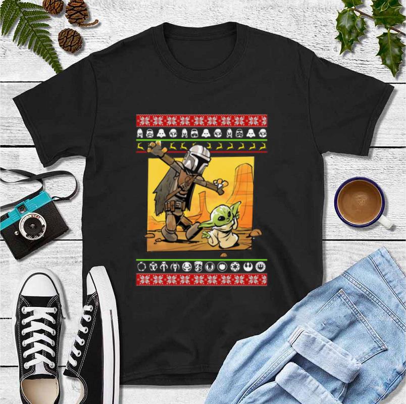 Premium Star Wars Stormtrooper And Baby Yoda Ugly Christmas shirt 4 - Premium Star Wars Stormtrooper And Baby Yoda Ugly Christmas shirt
