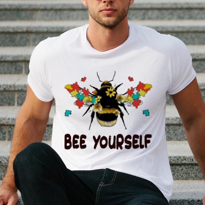 Pretty Autism Flower Bee Yourself Autism Awareness shirt 4 - Pretty Autism Flower Bee Yourself Autism Awareness shirt