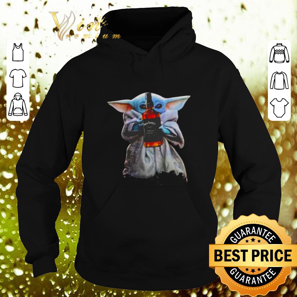 Pretty Baby Yoda hug Jack Daniel Star Wars Mandalorian shirt 4 - Pretty Baby Yoda hug Jack Daniel Star Wars Mandalorian shirt