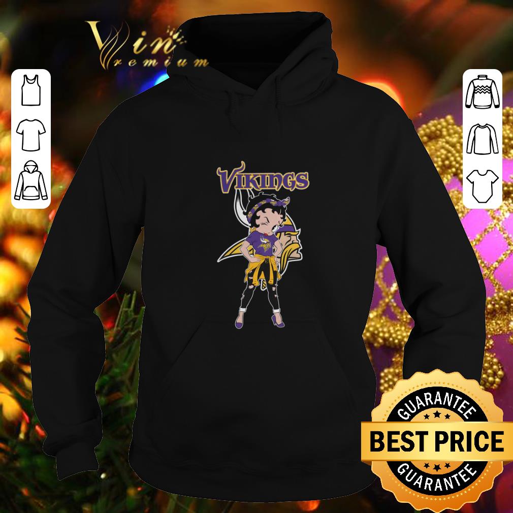Pretty Betty Boop Minnesota Vikings shirt 4 - Pretty Betty Boop Minnesota Vikings shirt