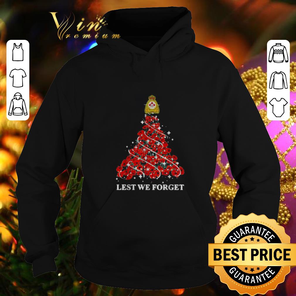 Pretty Canadian Army lest we forget Christmas tree shirt 4 - Pretty Canadian Army lest we forget Christmas tree shirt
