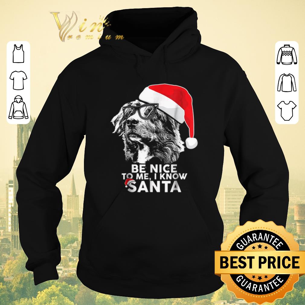 Pretty Christmas Australian Shepherd Be Nice To Me I Know Santa shirt 4 - Pretty Christmas Australian Shepherd Be Nice To Me I Know Santa shirt
