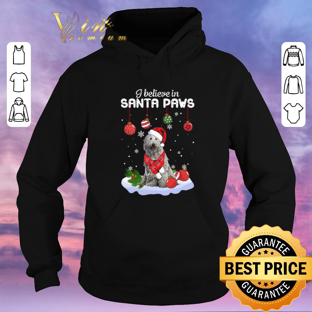 Pretty Christmas Komondor i believe in Santa paws shirt 4 - Pretty Christmas Komondor i believe in Santa paws shirt