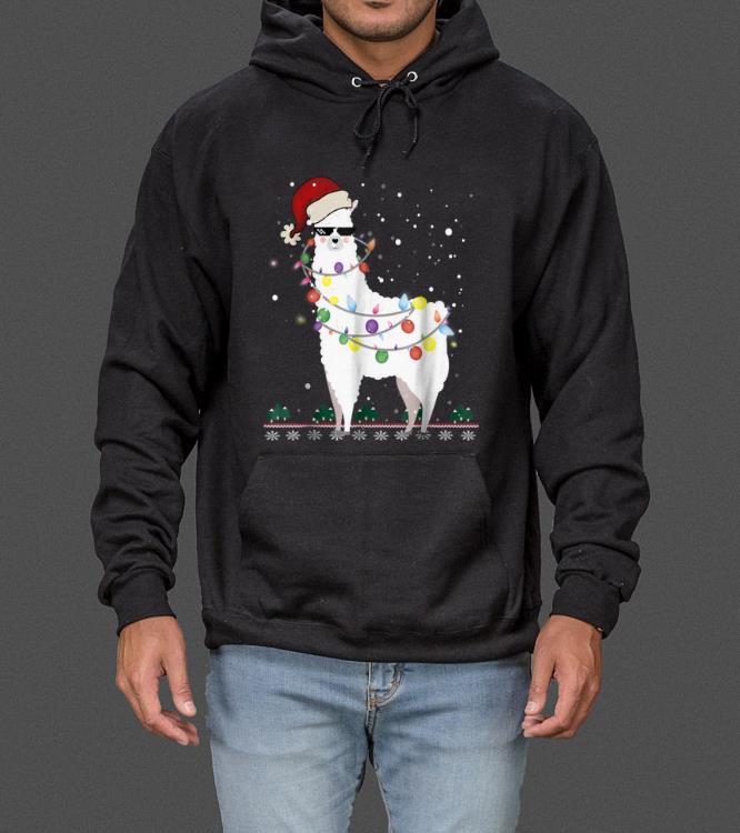 Pretty Christmas Llama Santa Hat Ugly Xmas Tree Alpaca Shirt sweater 4 - Pretty Christmas Llama Santa Hat Ugly Xmas Tree Alpaca Shirt sweater