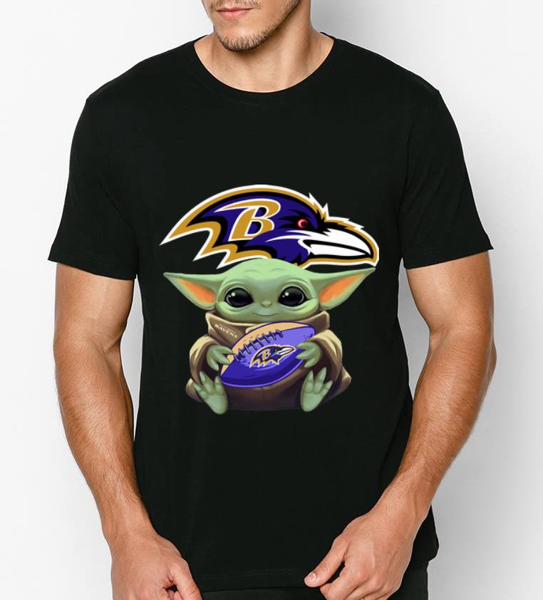 Pretty Football Star Wars Baby Yoda Hug Baltimore Ravens shirt 4 - Pretty Football Star Wars Baby Yoda Hug Baltimore Ravens shirt