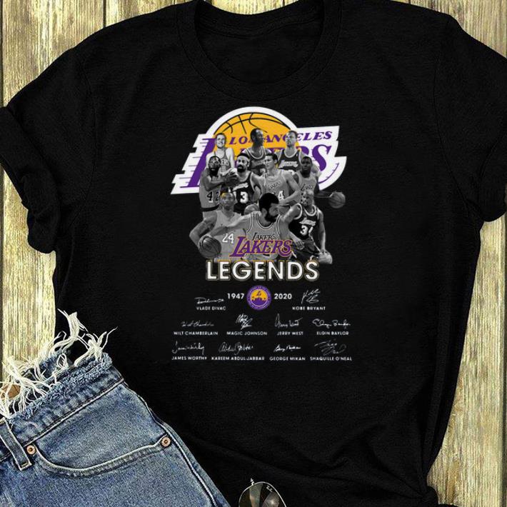 Pretty Los Angeles Lakers Legends 1947 2020 Vlade Divac Kobe Bryant Signatures shirt 4 - Pretty Los Angeles Lakers Legends 1947 2020 Vlade Divac Kobe Bryant Signatures shirt