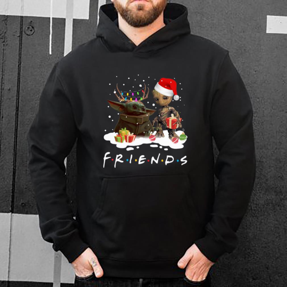 Pretty Santa baby Yoda and baby Groot Reindeer light christmas shirt 4 - Pretty Santa baby Yoda and baby Groot Reindeer light christmas shirt